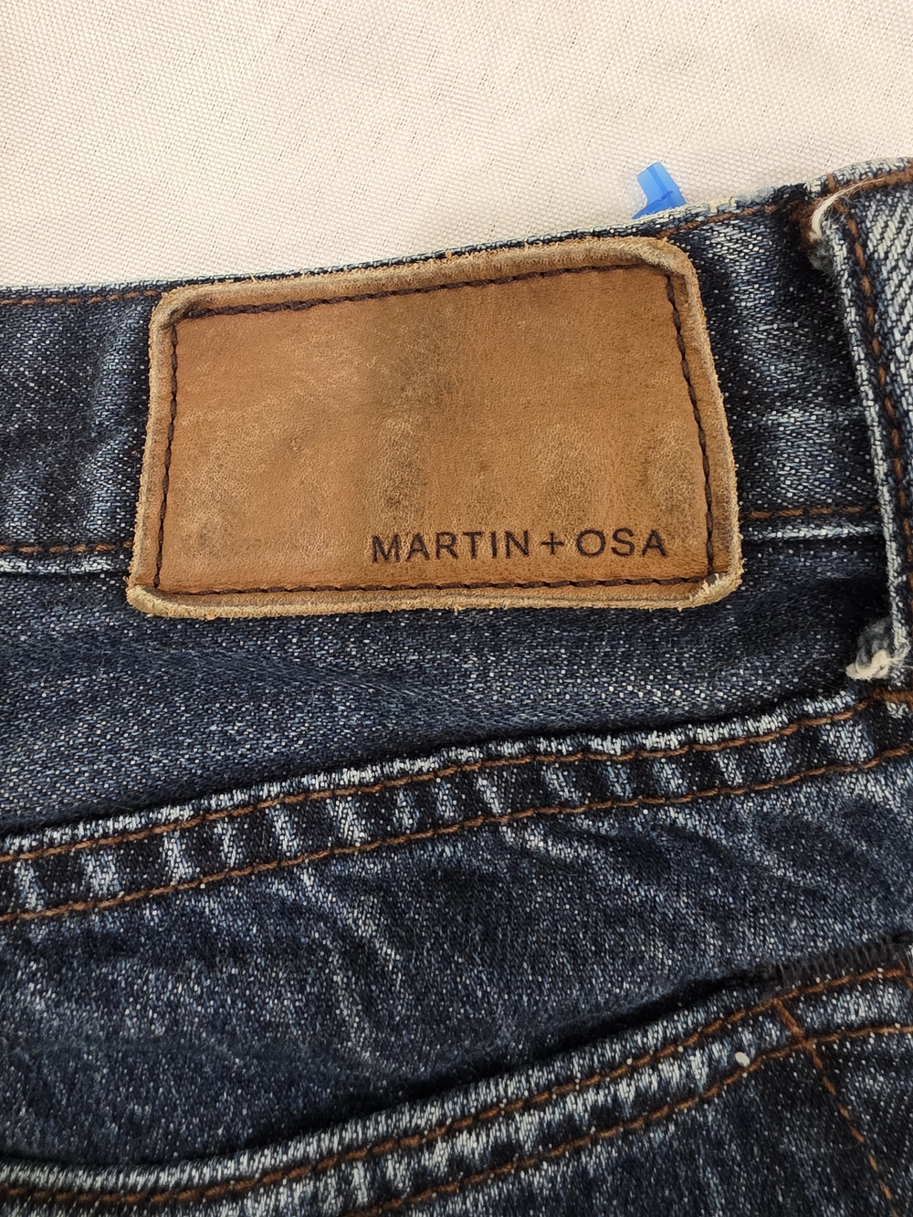 Martin + Osa Denim By American Eagle Straight Fit Jeans Blue Men W36 L32